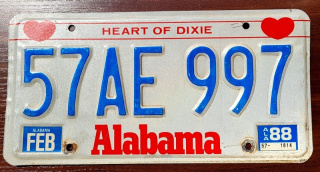 Alabama 1988 - nr 997