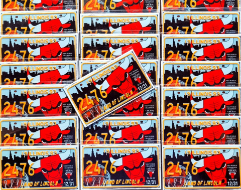 Magnes -ILLINOIS - Chicago Bulls Magnes -ILLINOIS - Chicago Bulls