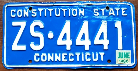 Connecticut 1986 - nr 444 Connecticut 1986 - nr 444
