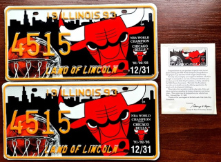 Illinois 1993 - Chicago Bulls - para + certyfikat NBA