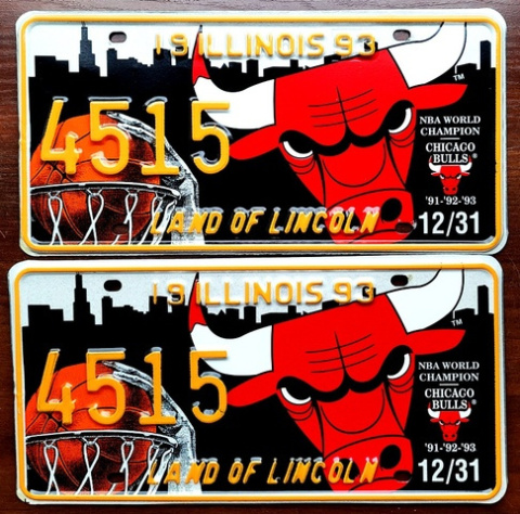 Illinois 1993 - Chicago Bulls - para + certyfikat NBA Illinois 1993 - Chicago Bulls - para + certyfikat NBA