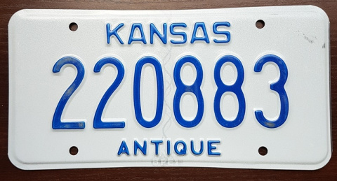 Kansas - Antiqe Vehicle Kansas - Antiqe Vehicle