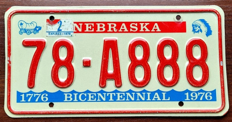 Nebraska 1976 - nr 888 Nebraska 1976 - nr 888