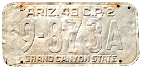 Arizona 1948 - tablica z USA