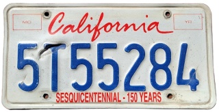 California - tablica z USA