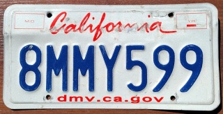 California - tablica z USA