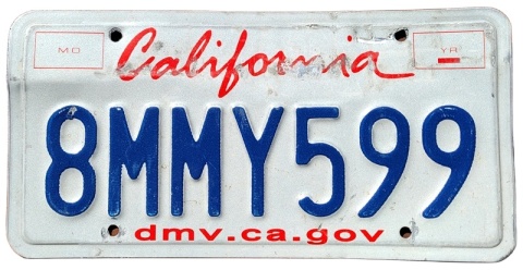 California - tablica z USA