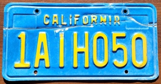 California - tablica z USA