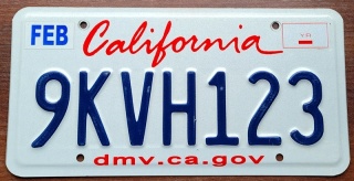 California - tablica z USA