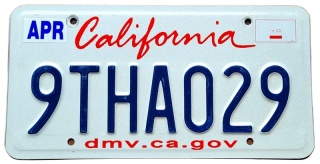 California - tablica z USA