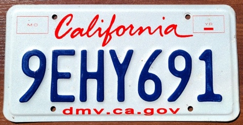 California - tablica z USA
