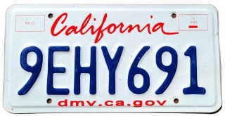 California - tablica z USA