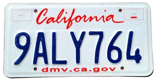 California - tablica z USA