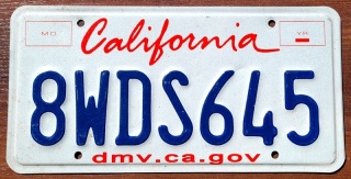 California - tablica z USA