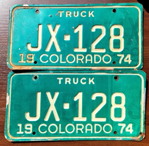 Colorado 1974 para - tablice z USA