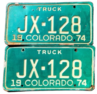Colorado 1974 para - tablice z USA
