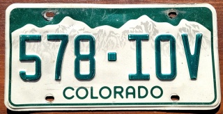 Colorado - tablica z USA