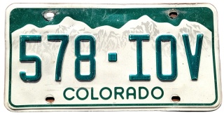 Colorado - tablica z USA