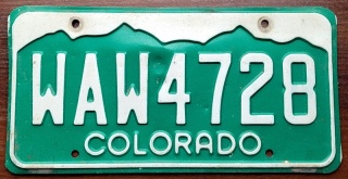 Colorado - tablica z USA