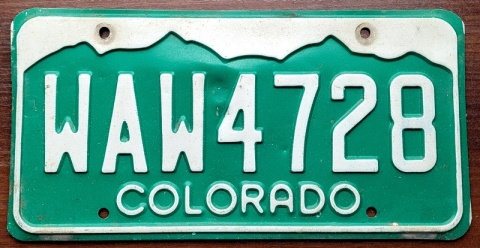 Colorado - tablica z USA