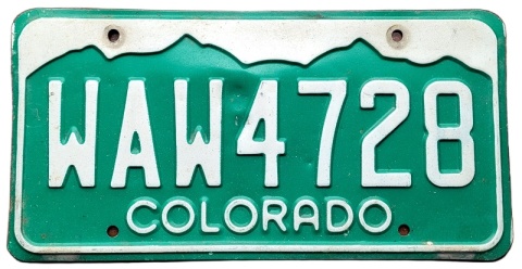 Colorado - tablica z USA