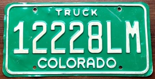 Colorado - tablica z USA