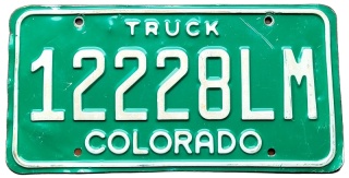 Colorado - tablica z USA