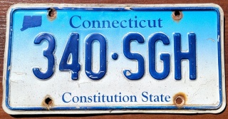 Connecticut - tablica z USA