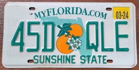 Florida 2024 - tablica z USA