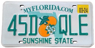 Florida 2024 - tablica z USA