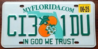 Florida 2025 - tablica z USA