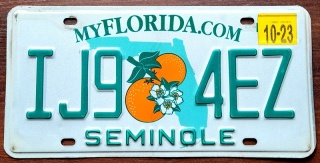 Florida 2023 - tablica z USA