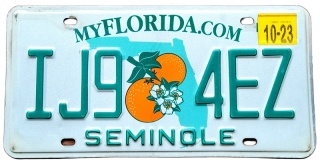 Florida 2023 - tablica z USA