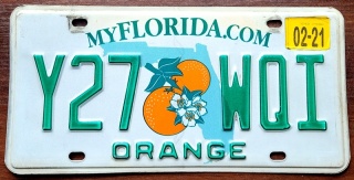 Florida 2021 - tablica z USA