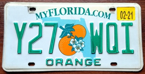 Florida 2021 - tablica z USA