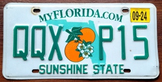 Florida 2024 - tablica z USA