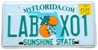 Florida 2022 - tablica z USA