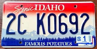 Idaho 2005 - tablica z USA