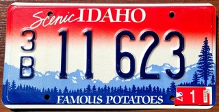 Idaho 1997 - tablica z USA