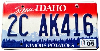 Idaho 2014 - tablica z USA
