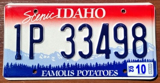 Idaho 2002 - tablica z USA
