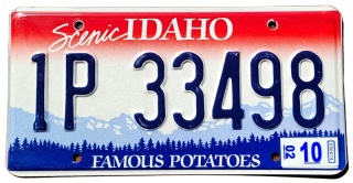 Idaho 2002 - tablica z USA
