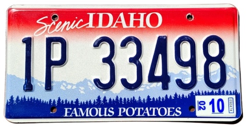 Idaho 2002 - tablica z USA