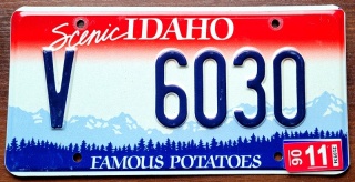 Idaho 2006 - tablica z USA