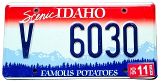 Idaho 2006 - tablica z USA