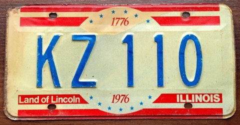Illinois 1976 - tablica z USA