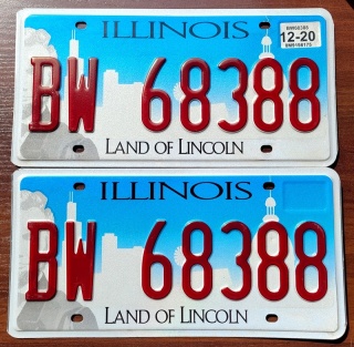 Illinois 2020 para - tablice z USA