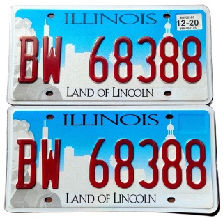 Illinois 2020 para - tablice z USA