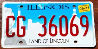 Illinois 2021 - tablica z USA