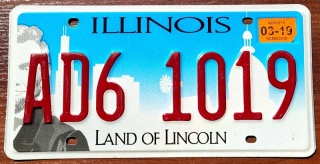 Illinois 2019 - tablica z USA